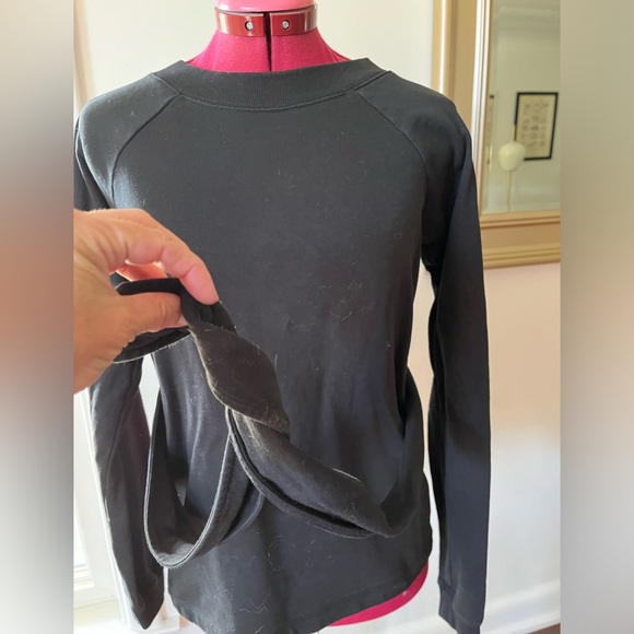 ALLSAINTS SWEATSHIRT WITH TIE BELT - Picture 7 of 11